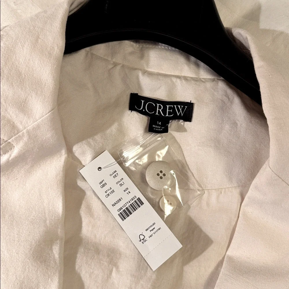 J.Crew Easy-fit blazer in textured cotton blend CK102
